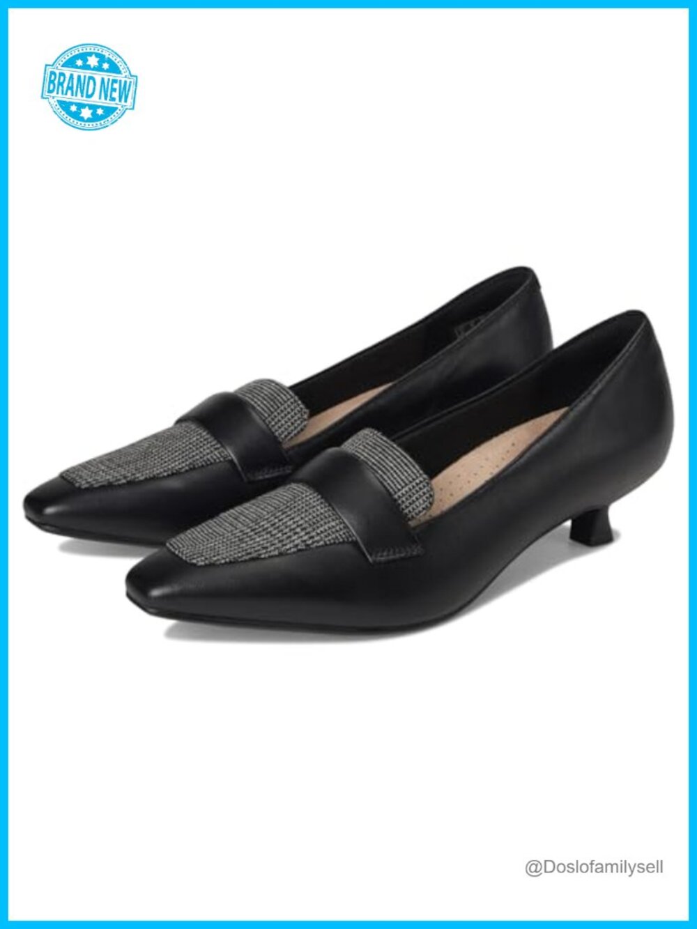 Clarks Scarlyt Mabel Leather Kitten Heel Pump for Work